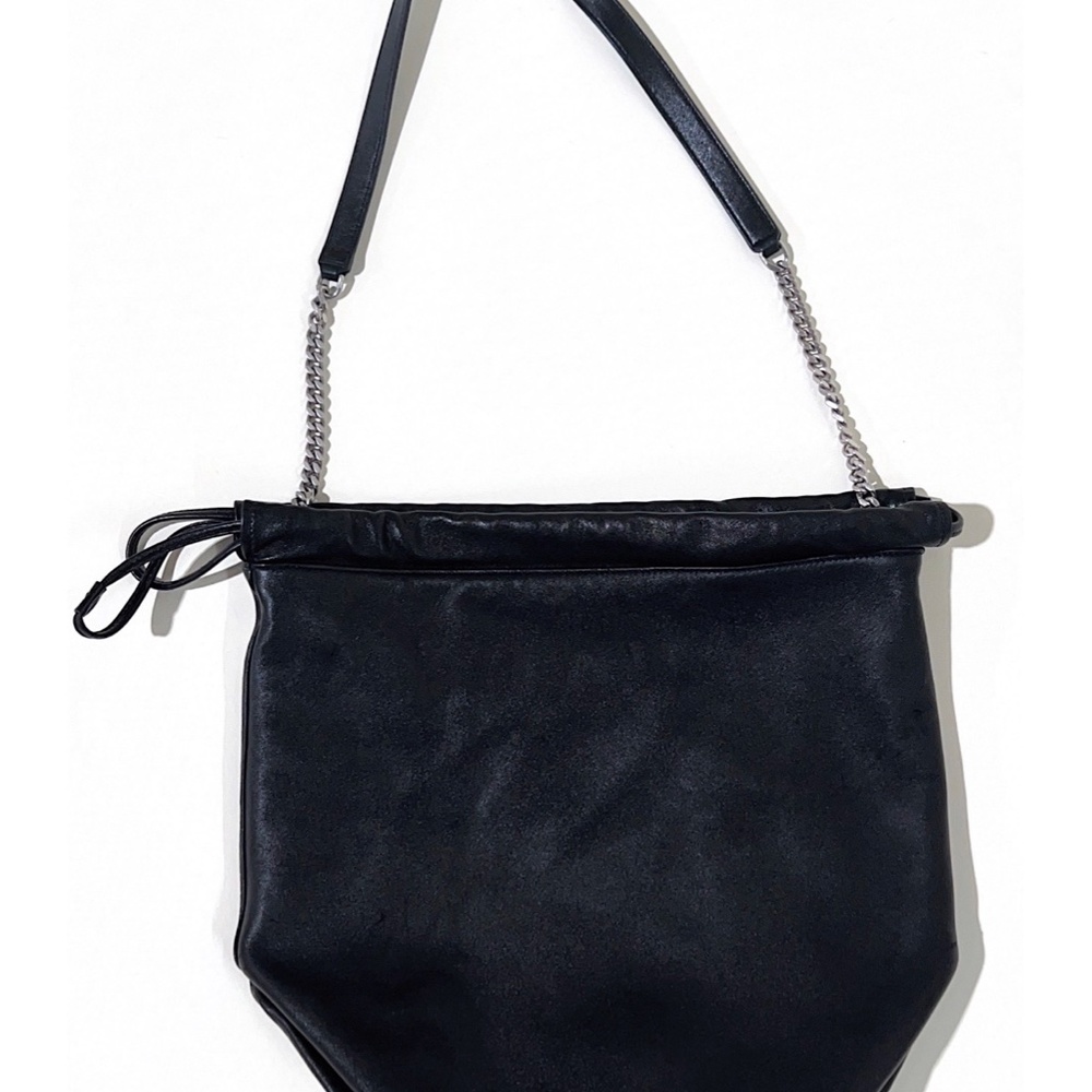 Saint Laurent lambskin teddy drawstrings bag dark Notte - Picture 2 of 2